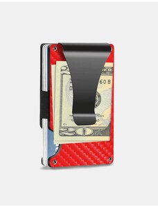 Tošn Kovinska denarnica Delgada rdeča
