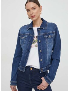 Jeans jakna Liu Jo ženska, mornarsko modra barva