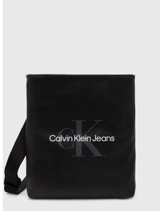 Torbica za okoli pasu Calvin Klein Jeans črna barva