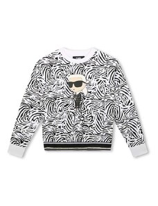 Otroški pulover Karl Lagerfeld bela barva