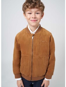 Otroška jakna Mayoral rjava barva