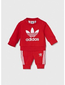 Trenirka za dojenčka adidas Originals rdeča barva