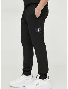Hlače Calvin Klein Jeans moški, črna barva