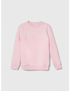 Otroški pulover adidas roza barva