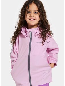 Otroška jakna Didriksons HALLON KIDS JKT vijolična barva