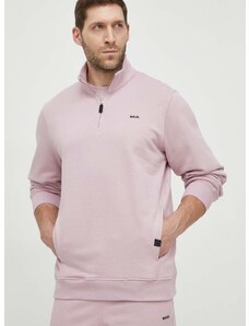 Bombažen pulover BALR. moška, roza barva