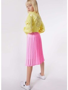 Otroška jakna Karl Lagerfeld rumena barva