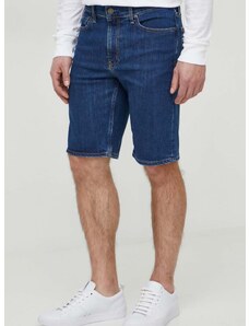 Jeans kratke hlače Calvin Klein moški, mornarsko modra barva