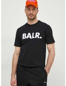 Bombažna kratka majica BALR. moški, črna barva