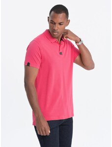 Ombre Clothing Izrazita svetlo rožnata polo majica V4 S1745