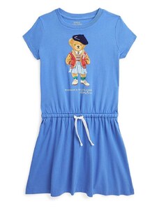 Otroška bombažna obleka Polo Ralph Lauren
