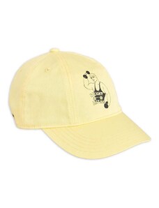 Otroška bombažna bejzbolska kapa Mini Rodini rumena barva