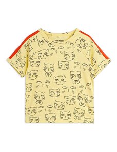 Otroška kratka majica Mini Rodini rumena barva