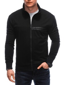 Inny Modni črn pulover brez kapuce B1649