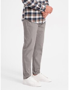 Ombre Clothing Edinstvene bež moške hlače V5 PACP-0151