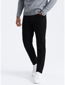 Ombre Clothing Edinstvene črne moške hlače V1 PACP-0151