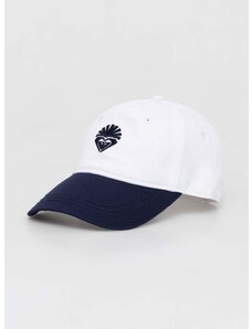 Bombažna bejzbolska kapa Roxy mornarsko modra barva
