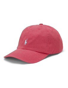 Otroška bombažna bejzbolska kapa Polo Ralph Lauren rdeča barva