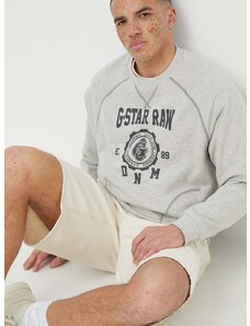 Pulover G-Star Raw moška, siva barva