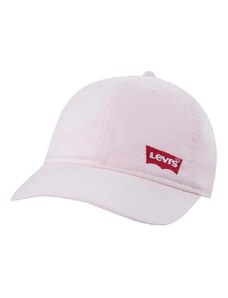 Otroška bombažna bejzbolska kapa Levi's LAN RICHMOND BATWING CURVE BRI roza barva