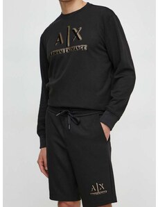 Kratke hlače Armani Exchange moški, črna barva