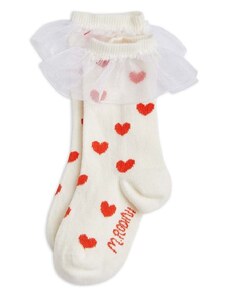 Otroške nogavice Mini Rodini bela barva