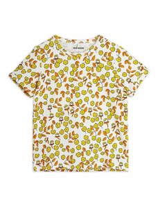 Otroška kratka majica Mini Rodini rumena barva