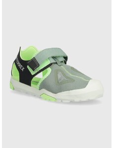Otroški sandali adidas TERREX TERREX CAPTAIN TOEY 2.0 K zelena barva