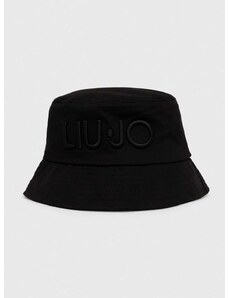 Bombažni klobuk Liu Jo črna barva