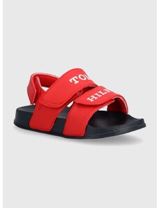 Otroški sandali Tommy Hilfiger rdeča barva