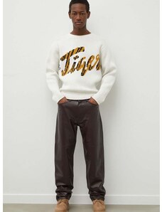 Usnjene hlače Tiger Of Sweden moški, rjava barva