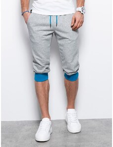Ombre Clothing Edinstvene trenirkine kratke hlače sivo/modre V5 P29