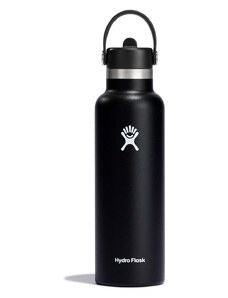 Termo steklenica Hydro Flask 21 Oz Standard Flex Straw Cap Black črna barva, S21FS001