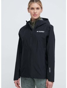 Vodoodporna jakna adidas TERREX Multi 2.5 RDY ženska, črna barva, IP1513