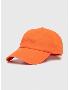 Bombažna bejzbolska kapa Billabong oranžna barva