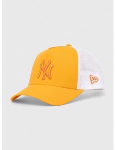 Kapa s šiltom New Era oranžna barva, NEW YORK YANKEES