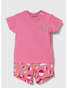 Otroški komplet Puma ESS+ SUMMER CAMP Infants Set JS roza barva
