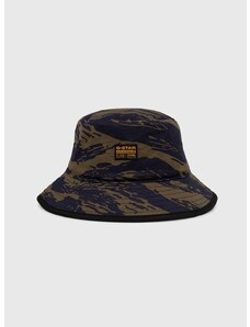 Bombažni klobuk G-Star Raw mornarsko modra barva