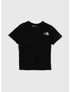 Otroška bombažna kratka majica The North Face RELAXED GRAPHIC TEE 2 črna barva