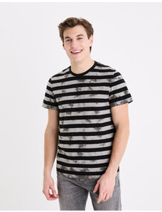 Celio Striped T-shirt Geudi - Men's
