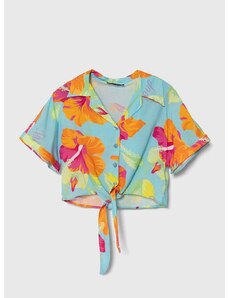 Otroška srajca Pinko Up turkizna barva