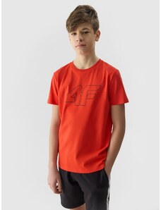4F Boy's T-shirt with print - orange