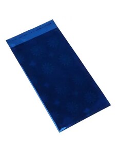 Nakit Eshop - Darilna vrečka iz celofana modre barve s cvetličnim motivom GY32