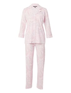Lauren Ralph Lauren Pižama siva / pitaja / staro roza