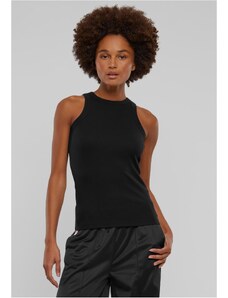 Urban Classics Women's Racer Back Rib Tank Top - Black