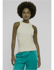 Urban Classics Women's Racer Back Rib Tank Top - Cream