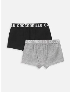 Otroške boksarice Coccodrillo 2-pack črna barva