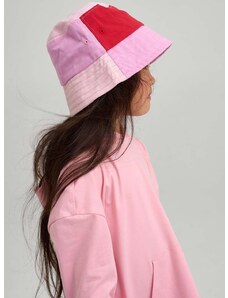 Otroški bombažni klobuk Reima Siimaa roza barva