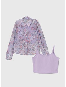 Otroška srajca Pinko Up vijolična barva