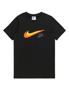 Nike Sportswear Majica rumena / srebrno-siva / oranžna / črna